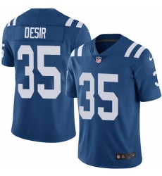 Youth Nike Indianapolis Colts #35 Pierre Desir Royal Blue Team Color Vapor Untouchable Elite Player NFL Jersey