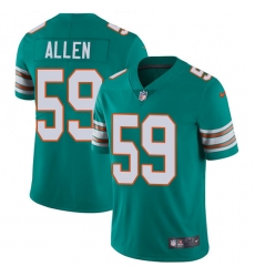 Youth Nike Miami Dolphins #59 Chase Allen Aqua Green Alternate Vapor Untouchable Limited Player NFL Jersey
