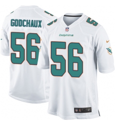 Men's Nike Miami Dolphins #56 Davon Godchaux Game White NFL Jersey