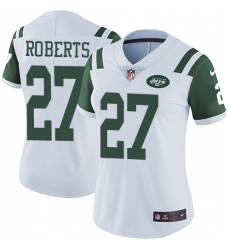 Women's Nike New York Jets #27 Darryl Roberts White Vapor Untouchable Limited Player NFL Jersey