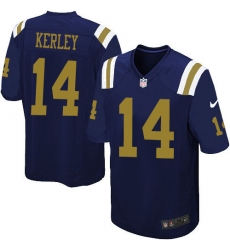 Men's Nike New York Jets #14 Jeremy Kerley Limited Navy Blue Alternate NFL Jersey