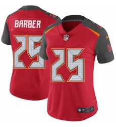 Women's Nike Tampa Bay Buccaneers #25 Peyton Barber Red Team Color Vapor Untouchable Limited Player NFL Jersey
