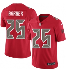 Youth Nike Tampa Bay Buccaneers #25 Peyton Barber Limited Red Rush Vapor Untouchable NFL Jersey
