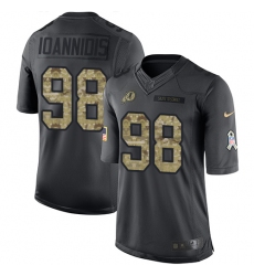 Youth Nike Washington Redskins #98 Matthew Ioannidis Limited Black 2016 Salute to Service NFL Jersey