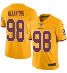 Youth Nike Washington Redskins #98 Matthew Ioannidis Limited Gold Rush Vapor Untouchable NFL Jersey