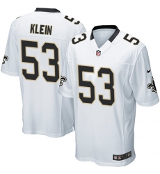 Men's Nike New Orleans Saints #53 A.J. Klein Game White NFL Jersey