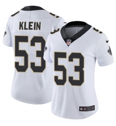 Women's Nike New Orleans Saints #53 A.J. Klein Elite White NFL Jersey