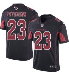 Men's Nike Arizona Cardinals #23 Adrian Peterson Limited Black Rush Vapor Untouchable NFL Jersey