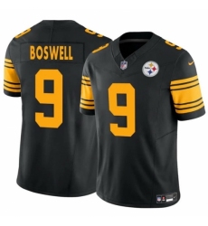 Men's Pittsburgh Steelers #9 Chris Boswell Black 2024 F U S E Color Rush Limited Stitched Jersey