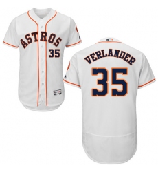 Men's Majestic Houston Astros #35 Justin Verlander White Flexbase Authentic Collection MLB Jersey
