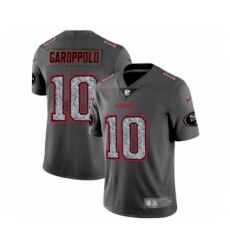 Men's San Francisco 49ers #10 Jimmy Garoppolo Limited Gray Static Fashion Limited Football Jersey
