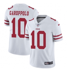 Youth Nike San Francisco 49ers #10 Jimmy Garoppolo White Vapor Untouchable Limited Player NFL Jersey