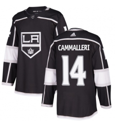 Men's Adidas Los Angeles Kings #14 Mike Cammalleri Authentic Black Home NHL Jersey
