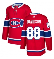 Men's Adidas Montreal Canadiens #88 Brandon Davidson Premier Red Home NHL Jersey