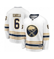 Youth Buffalo Sabres #6 Marco Scandella Fanatics Branded White 50th Season Breakaway Hockey Jersey