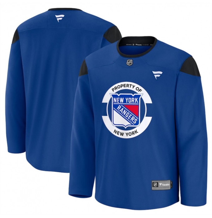 Men's New York Rangers Royal 2024-25 Team Practice Stitched Hockey Jersey