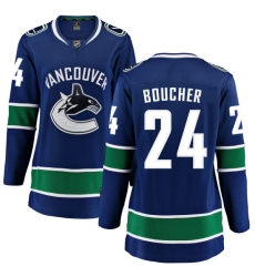 Women's Vancouver Canucks #24 Reid Boucher Fanatics Branded Blue Home Breakaway NHL Jersey