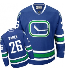 Women's Reebok Vancouver Canucks #26 Thomas Vanek Authentic Royal Blue Third NHL Jersey