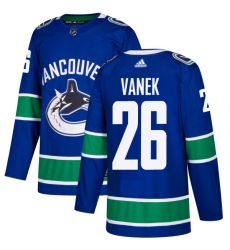 Youth Adidas Vancouver Canucks #26 Thomas Vanek Premier Blue Home NHL Jersey