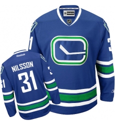 Women's Reebok Vancouver Canucks #31 Anders Nilsson Authentic Royal Blue Third NHL Jersey