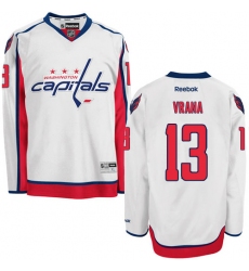 Youth Reebok Washington Capitals #13 Jakub Vrana Authentic White Away NHL Jersey