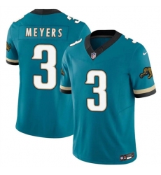 Men's Jacksonville Jaguars #3 Jokobi Meyers Teal 2025 F.U.S.E. Prowler Throwback Vapor Limited Football Stitched Jersey