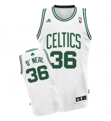 Men's Adidas Boston Celtics #36 Shaquille O'Neal Swingman White Home NBA Jersey