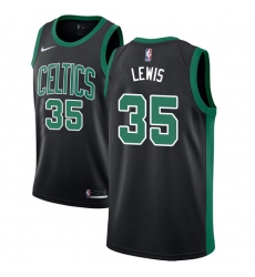 Men's Adidas Boston Celtics #35 Reggie Lewis Swingman Black NBA Jersey - Statement Edition