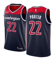 Men's Nike Washington Wizards #22 Otto Porter Authentic Navy Blue NBA Jersey Statement Edition