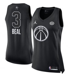 Women's Nike Jordan Washington Wizards #3 Bradley Beal Swingman Black 2018 All-Star Game NBA Jersey