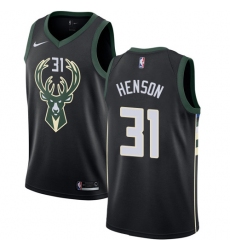 Men's Nike Milwaukee Bucks #31 John Henson Swingman Black Alternate NBA Jersey - Statement Edition