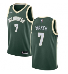 Youth Nike Milwaukee Bucks #7 Thon Maker Swingman Green Road NBA Jersey - Icon Edition