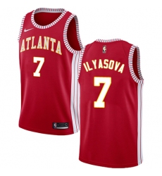 Women's Nike Atlanta Hawks #7 Ersan Ilyasova Swingman Red NBA Jersey Statement Edition