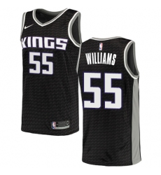 Women's Nike Sacramento Kings #55 Jason Williams Authentic Black NBA Jersey Statement Edition