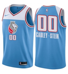 Men's Nike Sacramento Kings #0 Willie Cauley-Stein Authentic Blue NBA Jersey - City Edition