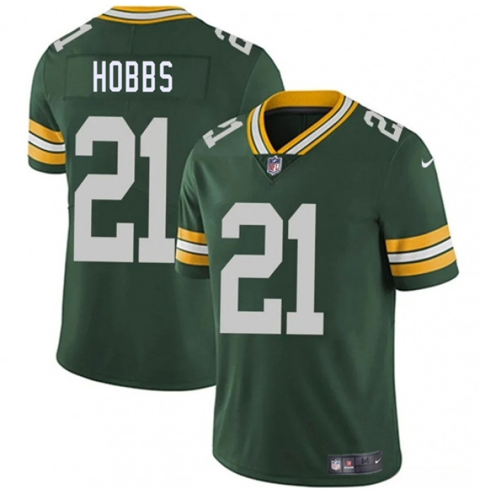 Men's Green Bay Packers #21 Nate Hobbs Green 2025 Vapor Untouchable Limited Football Stitched Jersey