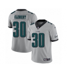 Women's Philadelphia Eagles #30 Corey Clement Limited Silver Inverted Legend Football Jersey