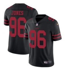 Men's Nike San Francisco 49ers #96 Datone Jones Black Vapor Untouchable Limited Player NFL Jersey