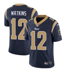 Youth Nike Los Angeles Rams #12 Sammy Watkins Navy Blue Team Color Vapor Untouchable Limited Player NFL Jersey