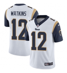 Youth Nike Los Angeles Rams #12 Sammy Watkins White Vapor Untouchable Limited Player NFL Jersey