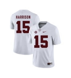 Alabama Crimson Tide 15 Ronnie Harrison White College Football Jersey