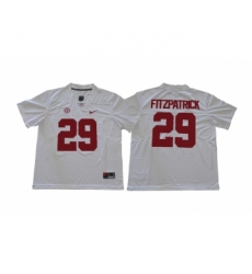 Alabama Crimson Tide 29 Minkah Fitzpatrick White College Football Jersey