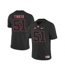 Alabama Crimson Tide 51 Carson Tinker Black College Football Jersey