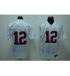 Crimson Tide #12 Joe Namath Stitched White Embroidered NCAA Jersey