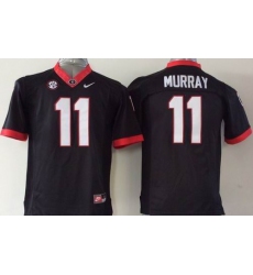 Youth Georgia Bulldogs #11 Aaron Murray Black Stitched NCAA Jersey