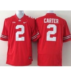 Youth Ohio State Buckeyes #2 Cris Carter Red Stitched NCAA Jersey