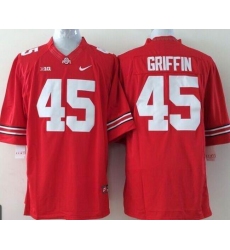 Youth Ohio State Buckeyes #45 Archie Griffin Red Stitched NCAA Jersey