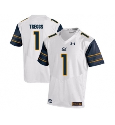 California Golden Bears 1 Bryce Treggs White College Football Jersey