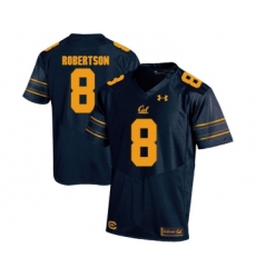 California Golden Bears 8 Demetris Robertson Navy College Football Jersey