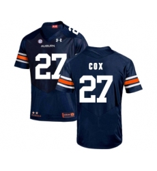 Auburn Tigers 27 Chandler Cox Navy College Football Jersey